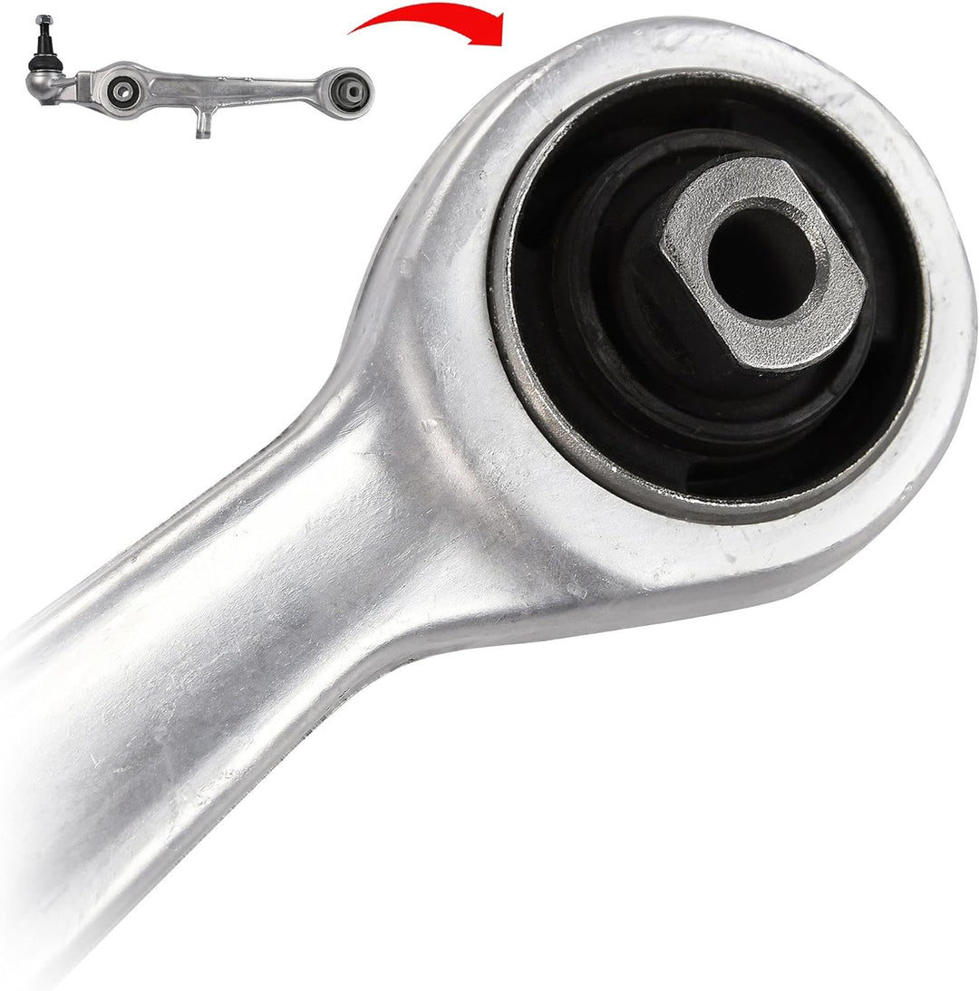 ATEC Germany 1x Querlenker Vorderachse, vorne unten beidseitig passend Kompatibel mit AUDI A4 B5 (8D