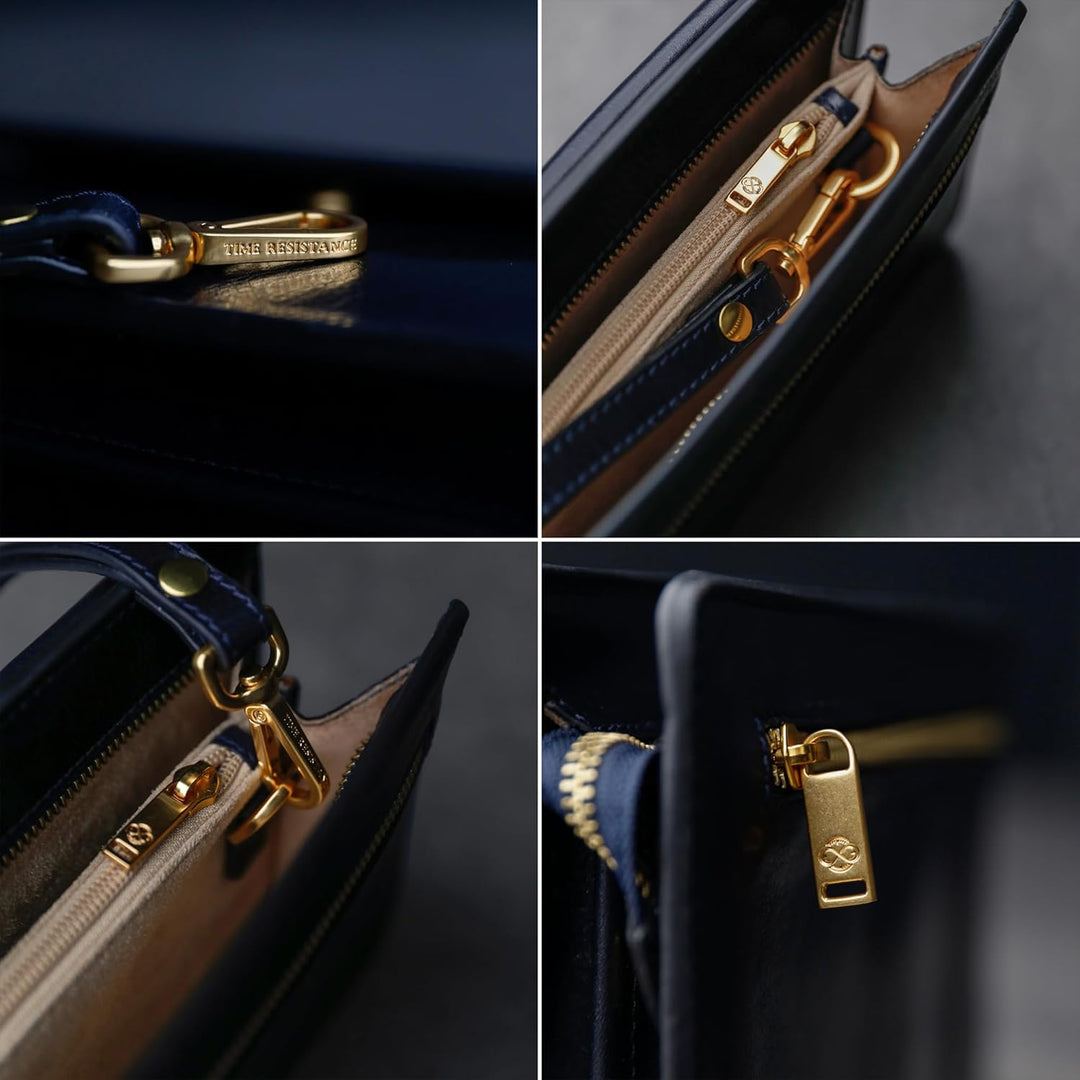 Time Resistance Lederclutch für Herren - Herren Handtasche - Ledertasche Herren - Edles Portmonee -