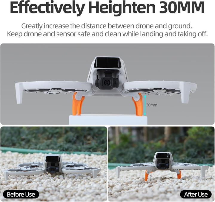Faltbare Spider Landewerk Verlängerung & Schutz Kompatibel für DJI FLIP Drohnen - Tragbares höhenver