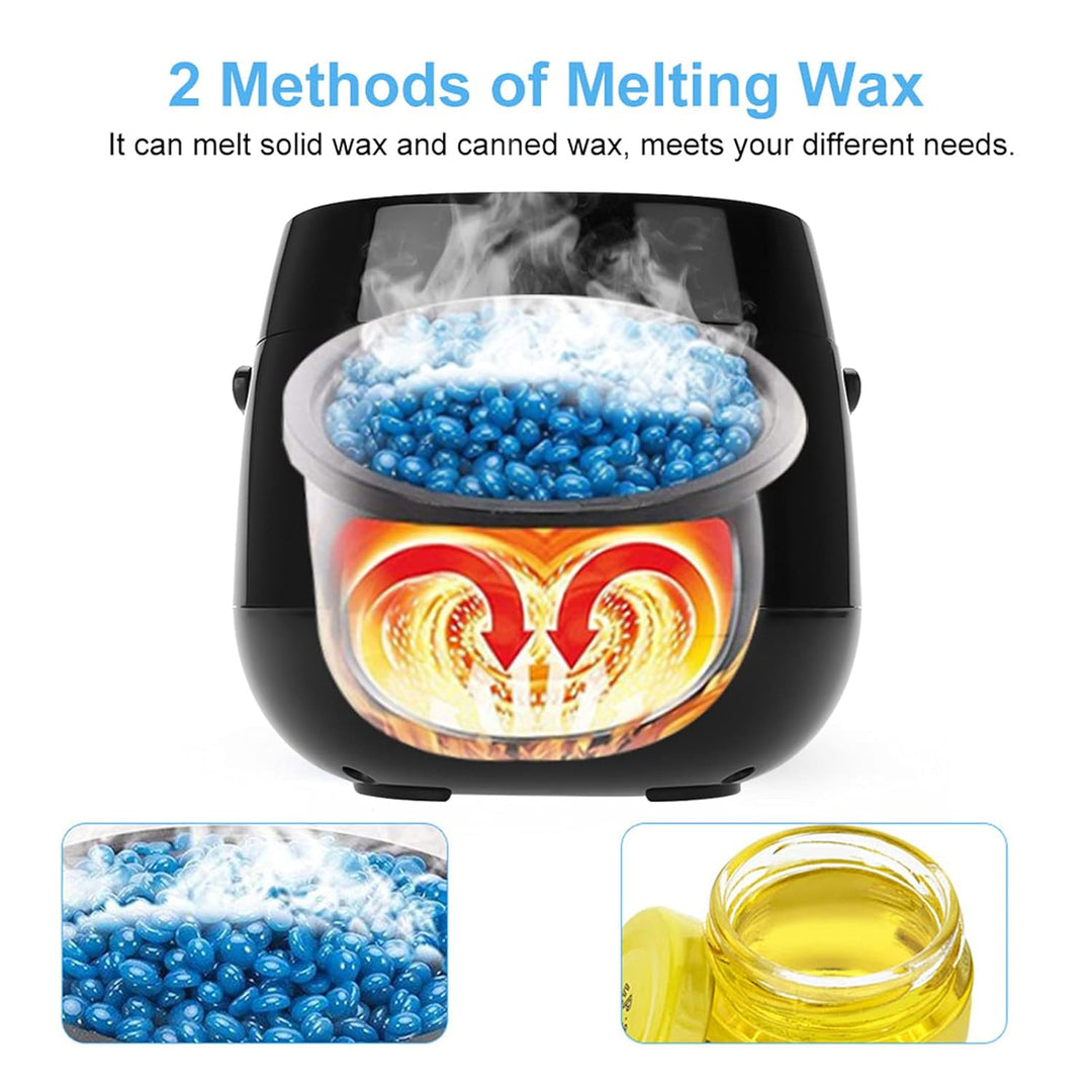 Wachswärmer waxing maschine mit LED-Display, 4 Wachsperlen 100 g und 20 Wachsstifte, elektrischer Wa
