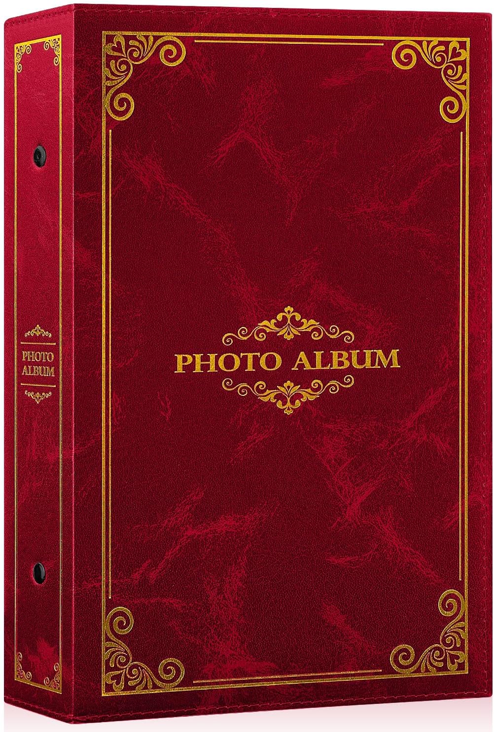 Lanpn Fotoalbum 10x15 300, Traditionell Kunstleder Einstecken Einsteckalbum für Querformat Fotos Bil