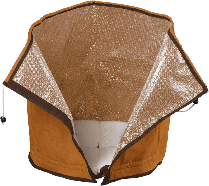 Royal Gardineer Pflanzenschutzbeutel: 4er-Set Thermo-Topfschutz für Pflanzen, 40x40 cm, mit Drainage