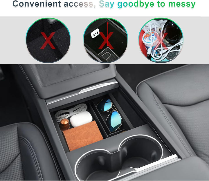 GAFAT [Neu 2024] Tesla Model 3 2024 2025 Mittelkonsole Aufbewahrungsbox, Tesla Model 3 Highland 2024