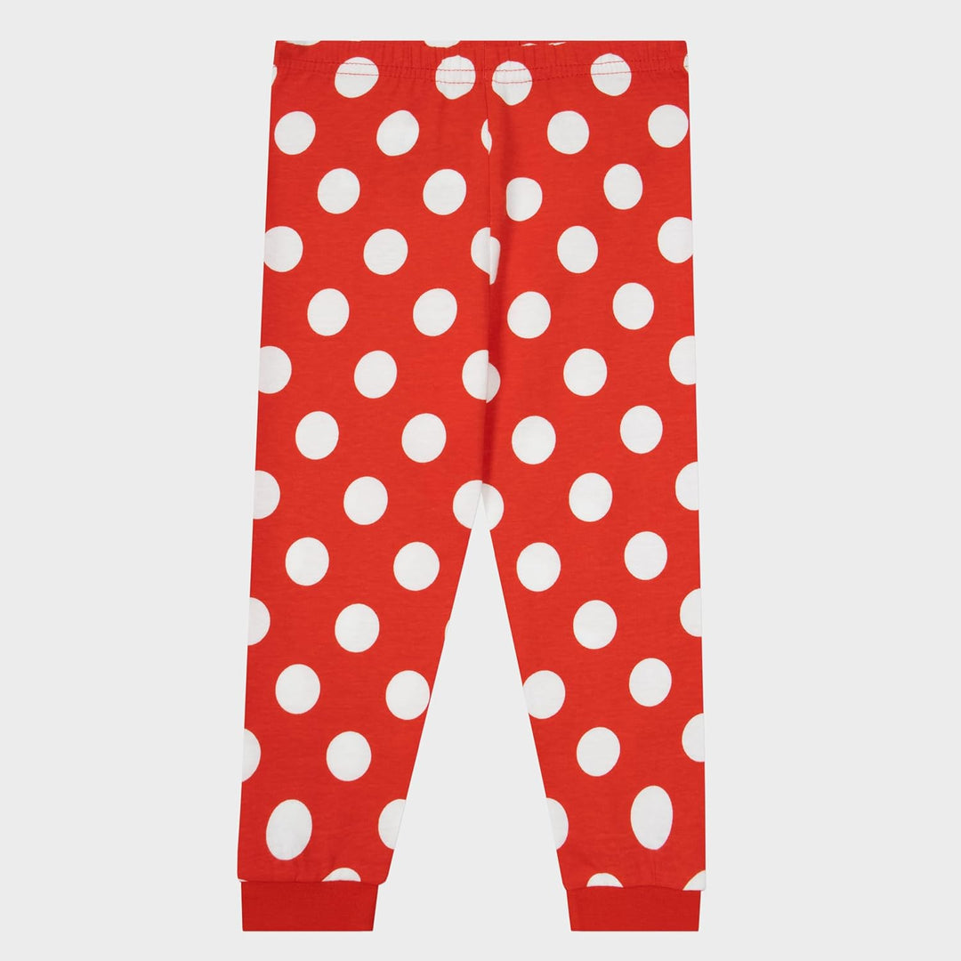 Disney Minnie Maus Schlafanzug | Baumwolle Schlafanzug Mädchen | Pyjama Kinder Lang 122 Mehrfarbig,