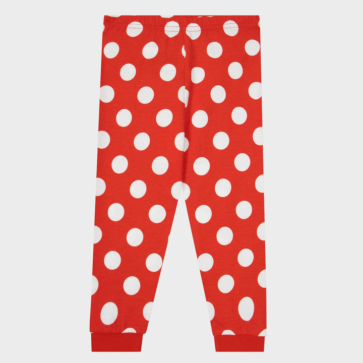 Disney Minnie Maus Schlafanzug | Baumwolle Schlafanzug Mädchen | Pyjama Kinder Lang 122 Mehrfarbig,