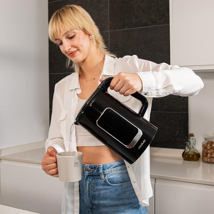 Cecotec Elektrischer Wasserkocher Thermosense 500 Touch, 1,7 l, Touchscreen, 2200 W, innen aus Edels