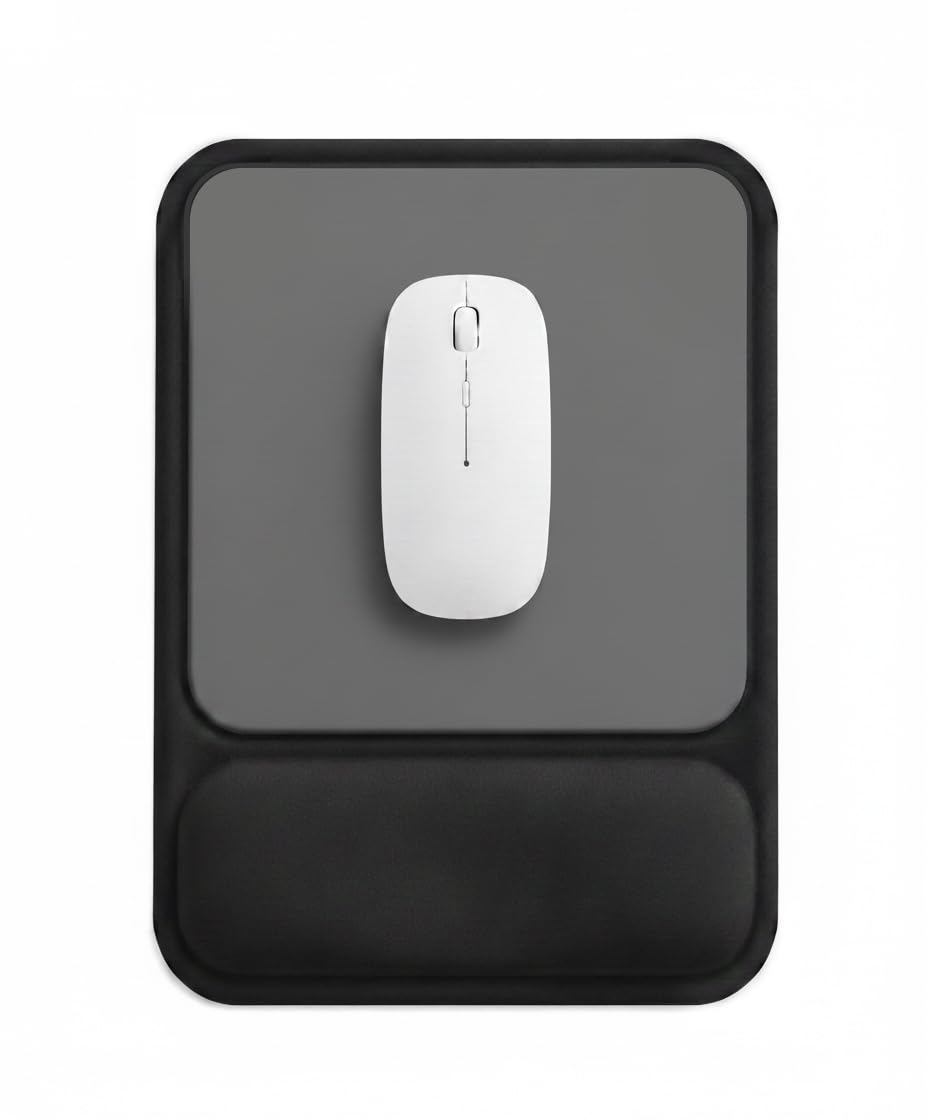 Mauspad mit gelkissen Handgelenkauflage,mousepad ergonomisch Vertieftes Anti-Druck Design, Rutschfes