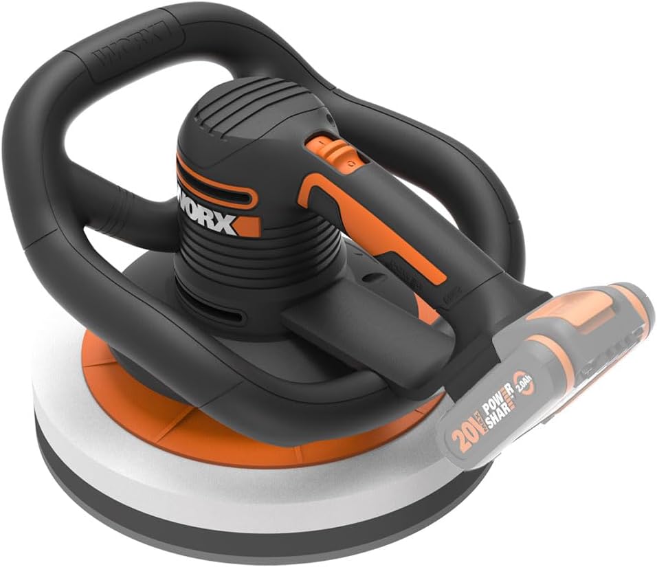 WORX Akku-Poliermaschine 20V WX856.9 – Elektrische Poliermaschine zum Polieren im Innen- und Aussenb