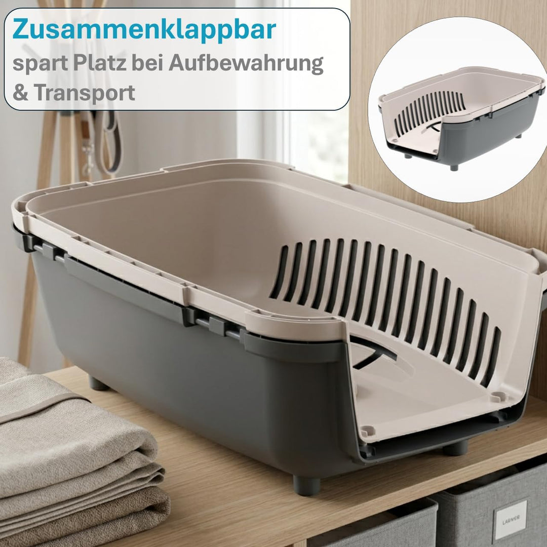 Nomade Hundebox - Transportbox für kleine Hunde und Katzen - Kann bis zu 6 kg tragen. Robustes Polyp