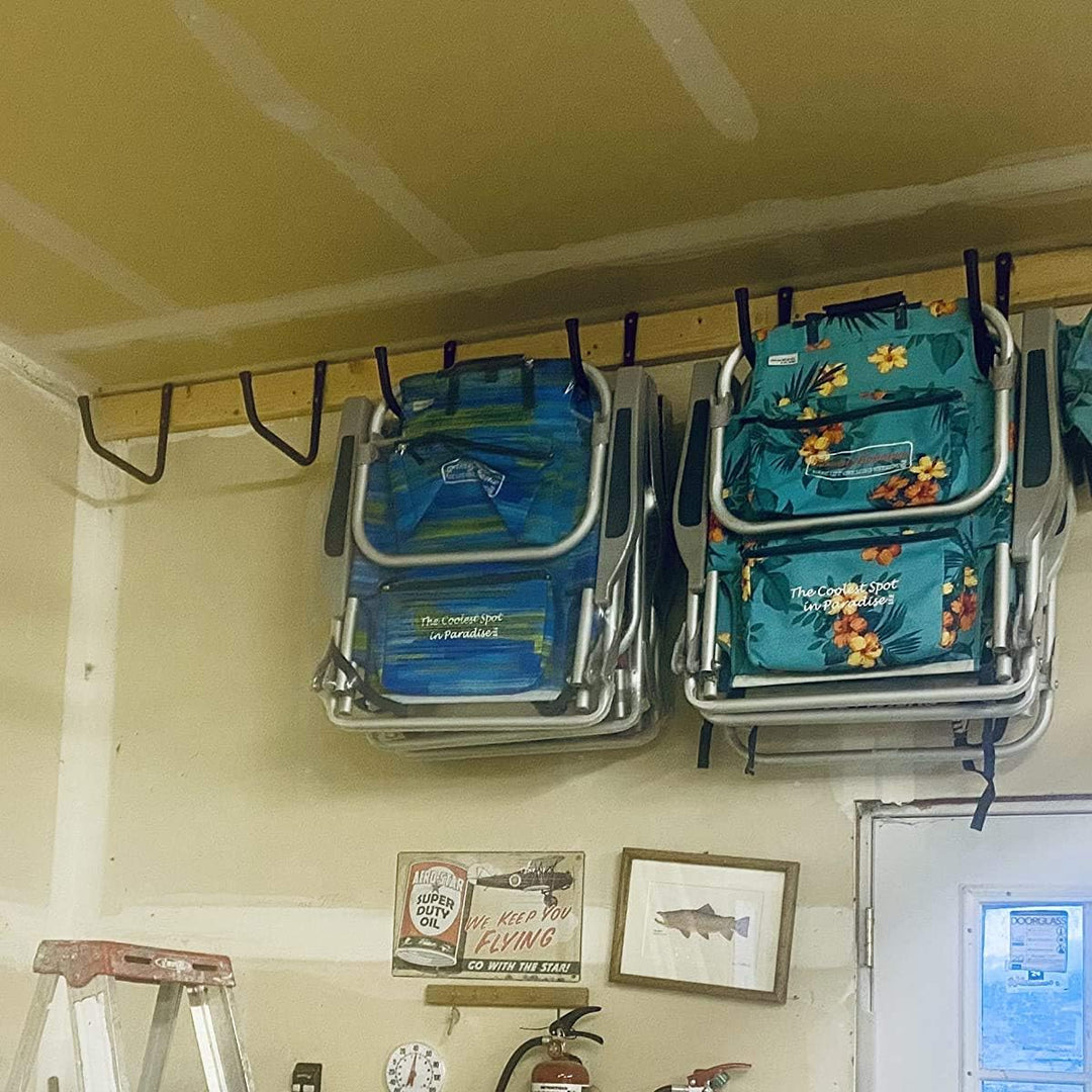 pipabiba 6 Stück Wandhaken Universalhaken Leiterhaken, 28cm wandhaken garage-haken, Wandhalterung Ga