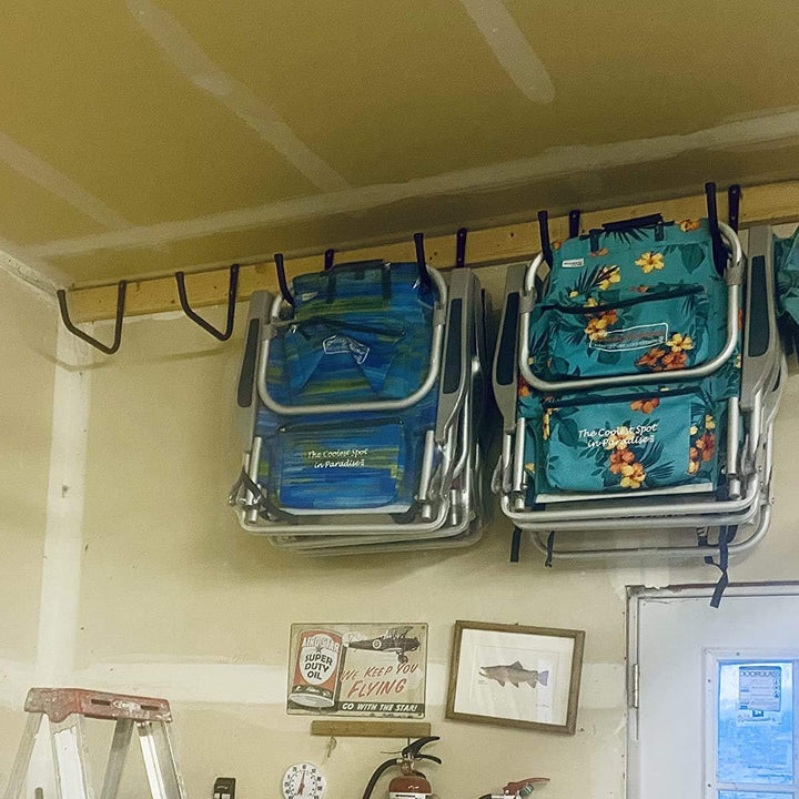 pipabiba 6 Stück Wandhaken Universalhaken Leiterhaken, 28cm wandhaken garage-haken, Wandhalterung Ga