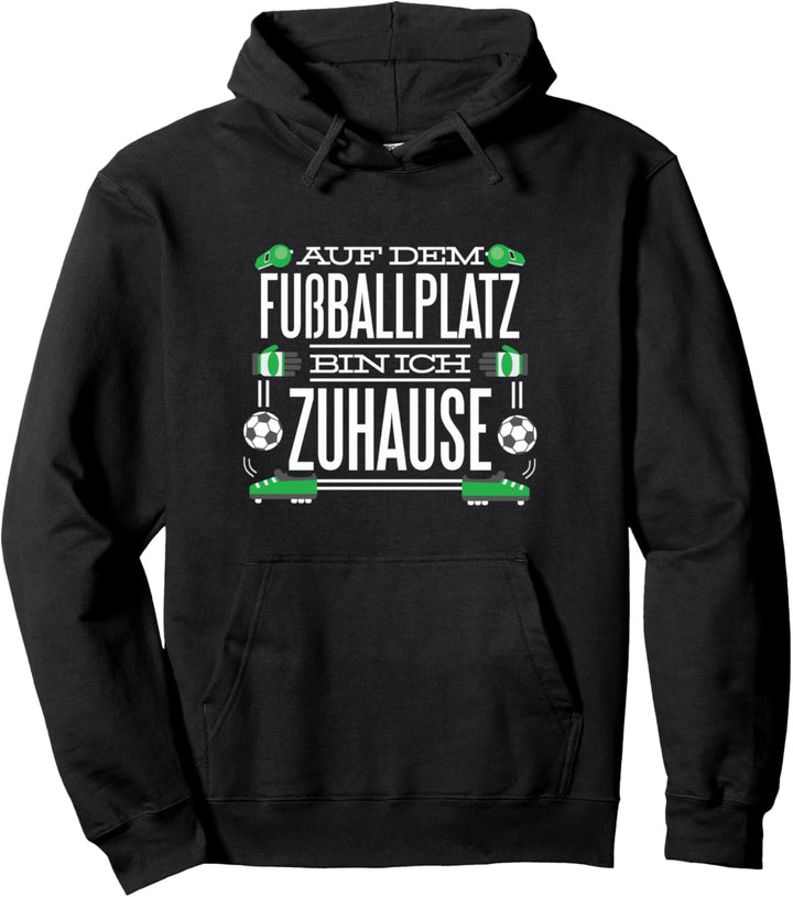 Fussballplatz Fussball Sport Pullover Hoodie