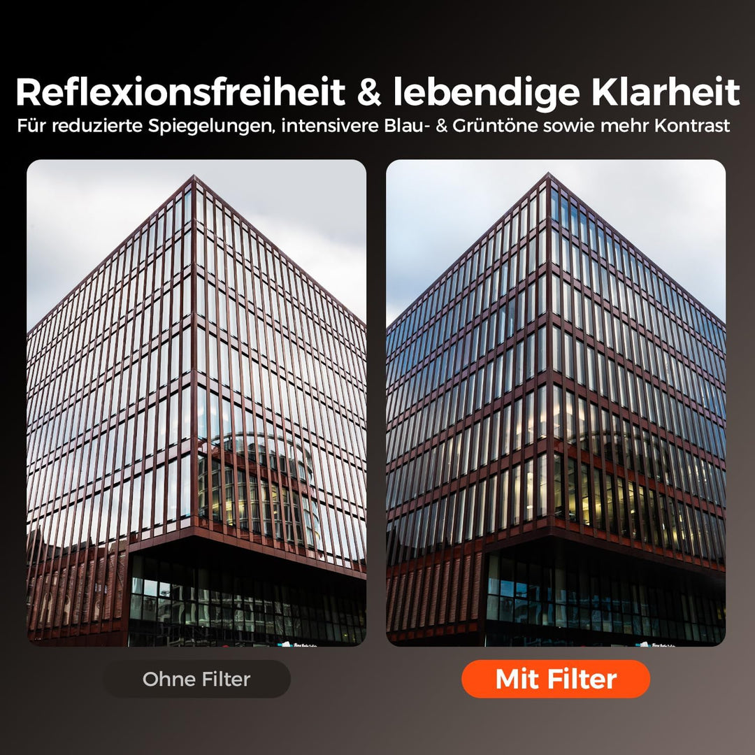 Rollei F:X Pro Rundfilter (77 mm, CPL-Filter) Schraubfilter aus Gorilla®* Glas mit hoher Farbtreue u