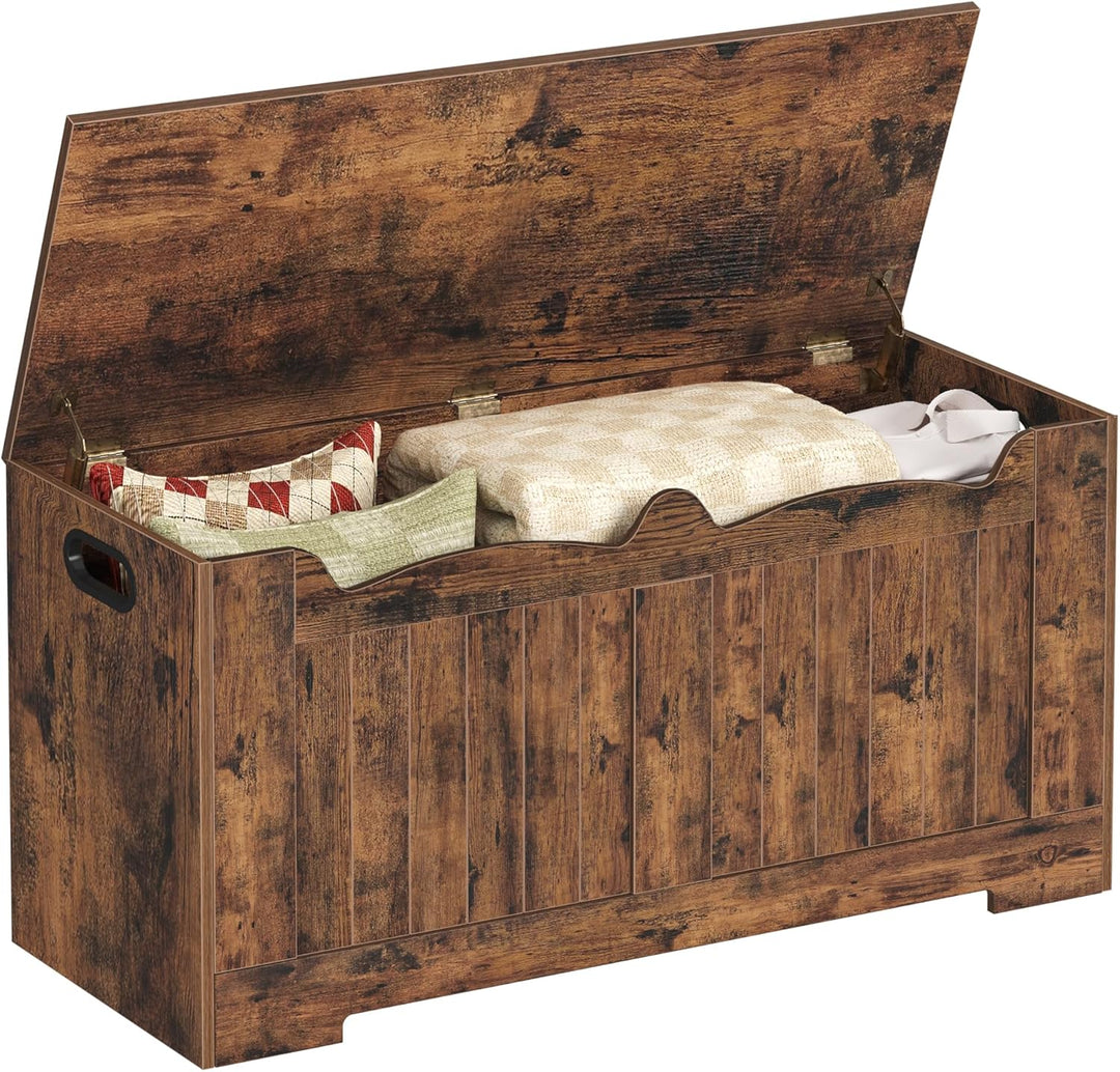 Hzuaneri Schuhbank, Sitzbank mit Stauraum, Sitztruhe, 2 Sicherheitsscharniere, Aufbewahrungsschrank,