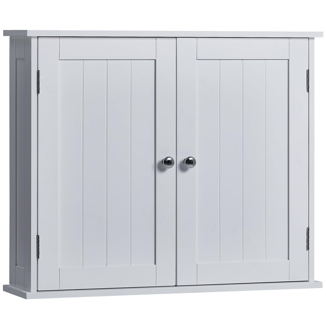Bath Vida Badezimmerschrank, 2 Türen, Wandmontage, Holz, weiss 15 x 60 x 50 cm Wandmontierter Badezi