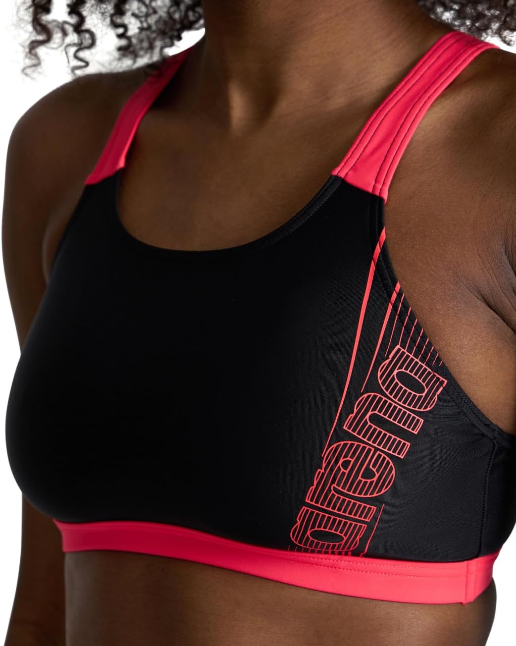 ARENA Damen Women's Dreamy Bikini Energy Back Bikini (1er Pack) 38 Black-fluo Red, 38 Black-fluo Red