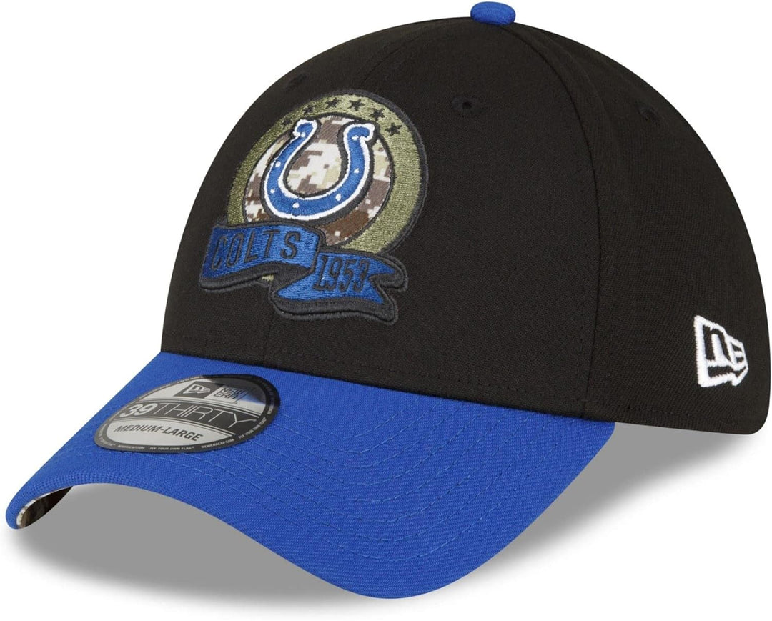 New Era Salute to Service 2022 Basecap 39Thirty NFL Fanartikel American Football Kappe schwarz S-M 3