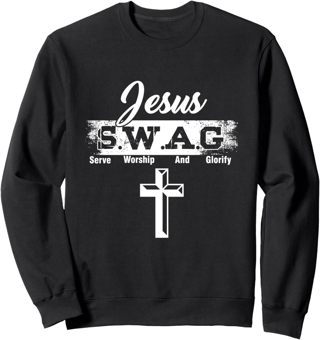 Christ Christentum Jesus Christus Swag Serve Beten Glauben Sweatshirt