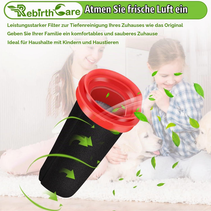 Rebirthcare Staubsauger Filter für Bosch Flexxo Serie 4 BBH3Z0025 BBH3PETGB BBH3211GB 25.2v /21.6V K