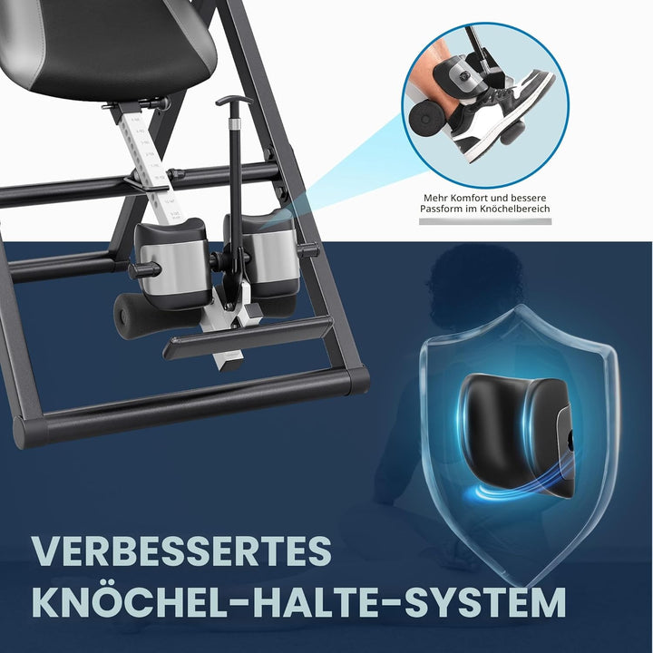 YOLEO Klappbare Inversionsbank von Rücken und Nackenschmerzen Max. 300 lbs zur Entlastung der Wirbel