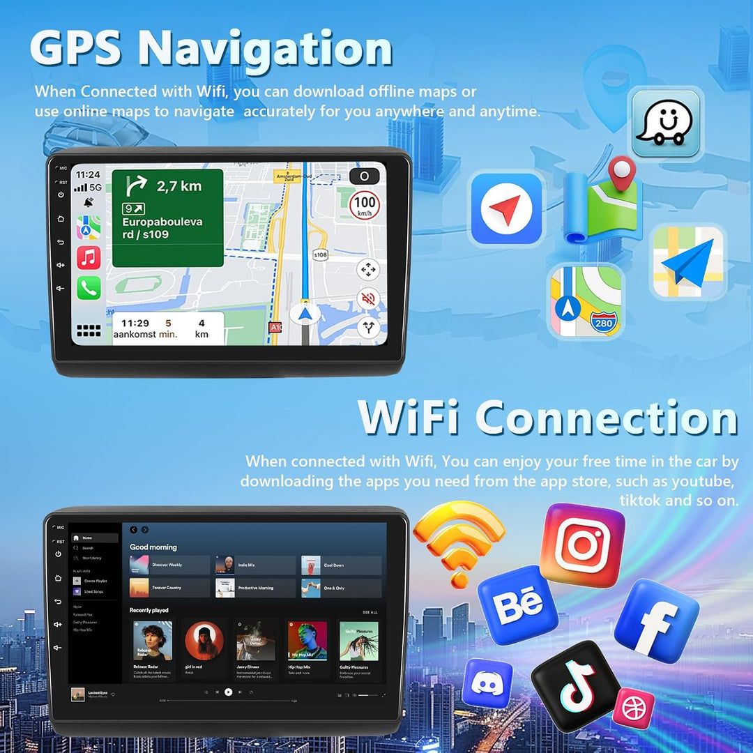 2GB+64GB Autoradio für FIAT Ducato 2010/für Citroen Jumper/für Peugeot Boxer mit Carplay Android Aut