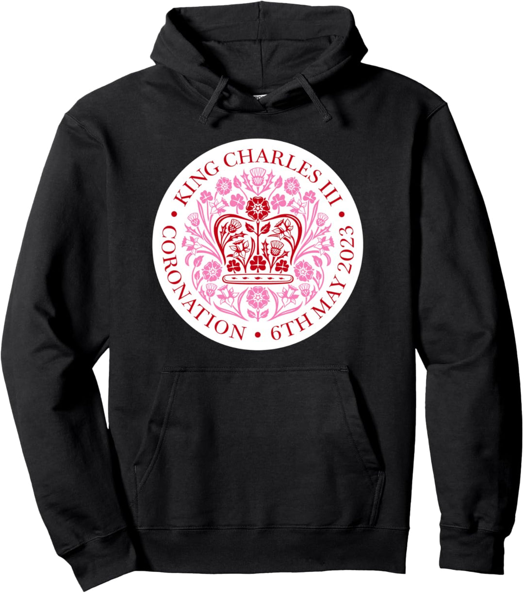Erinnerungsstücke zum britischen König III. Charles Krönung 2023 Pullover Hoodie