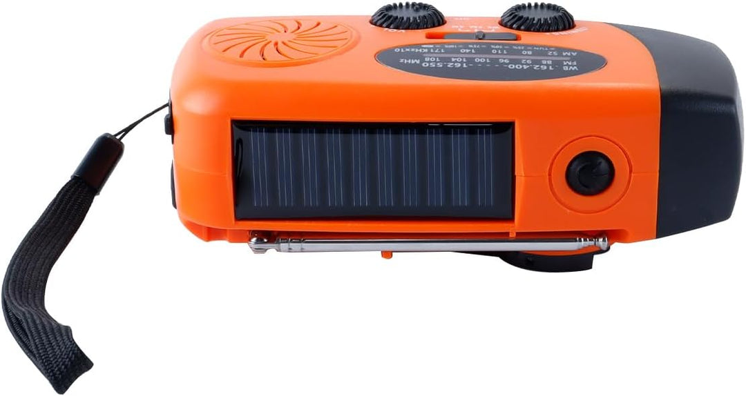 Solarradio, Survival-Handkurbel-Dynamo, AM/FM-Notwetterradio, Für Den Haushalt Und Outdoor-Camping,