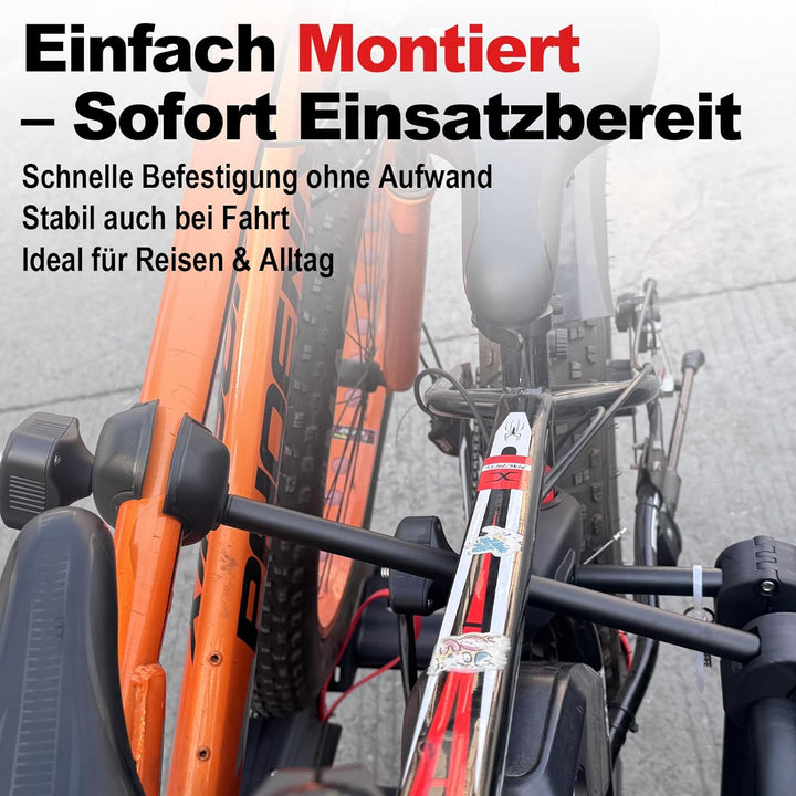 Universal Fahrrad Rahmenhalter 26cm+33cm+49cm, Abschliessbarer Fahrradträger Halterung mit 2 Schlüss