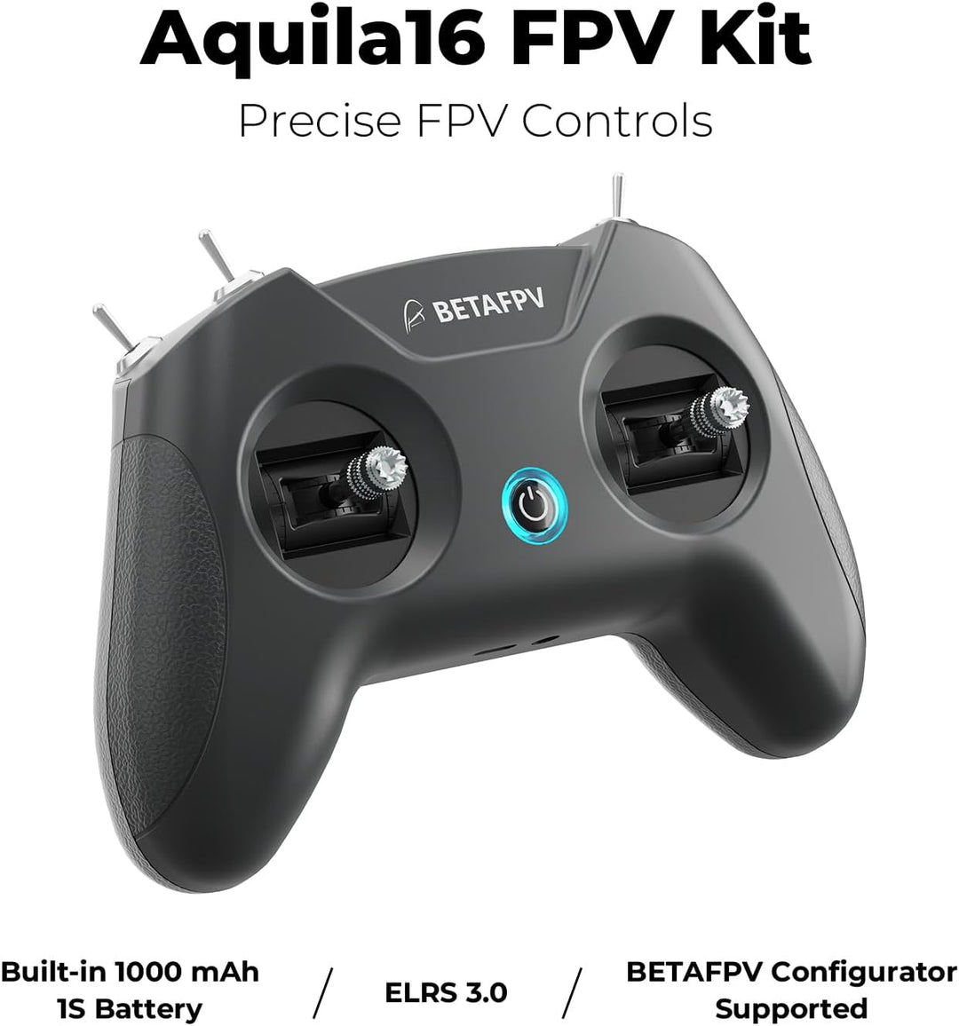 BETAFPV Aquila16 FPV-Kit mit LiteRadio 2 SE-Sender für Simulator, VR03-Brille mit DVR-Aufnahmefunkti