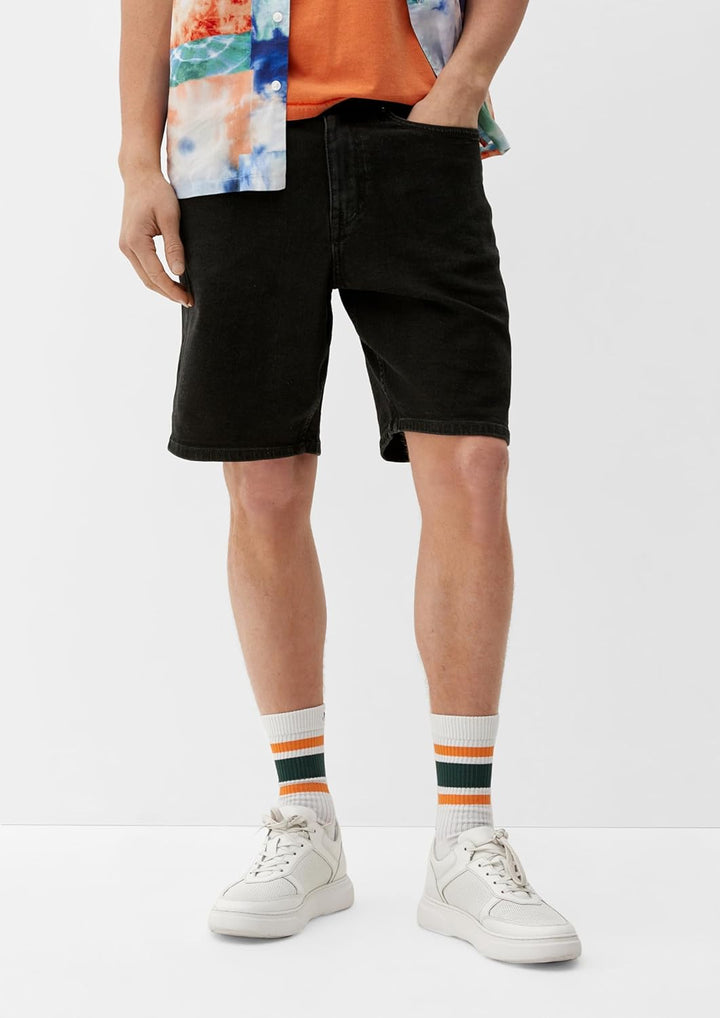 s.Oliver Herren Jeans Short, Loose Fit Jeans Short, Loose Fit 36 Grey/Black, 36 Grey/Black