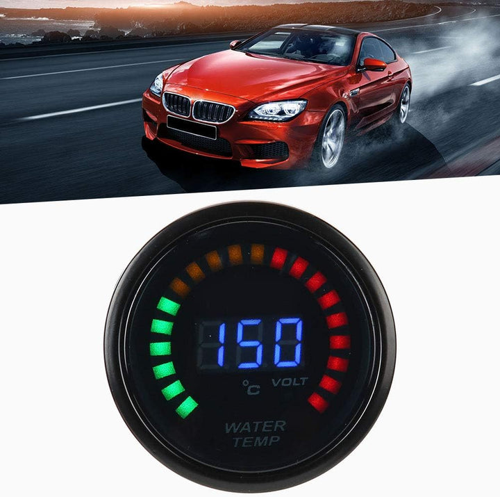 52mm/2.0in Temperaturanzeige Digitale ABS LED Wasserkühlmitteltemperaturanzeige Temperaturanzeige mi