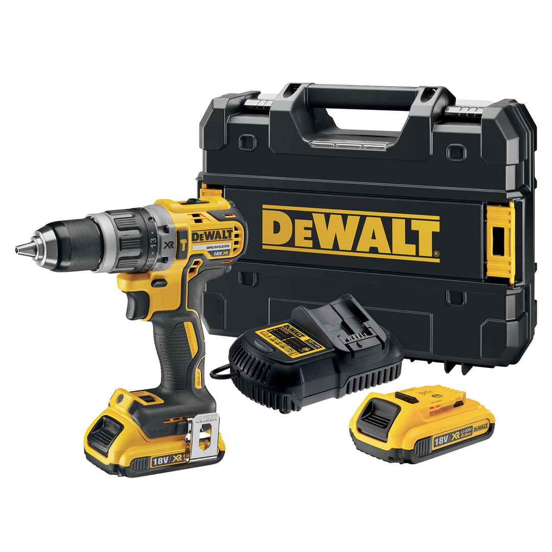 Dewalt 18 Volt Akku Schlagbohrschrauber DCD796D2 (Bürstenloser Motor, 2-Gang Vollmetallgetriebe, max