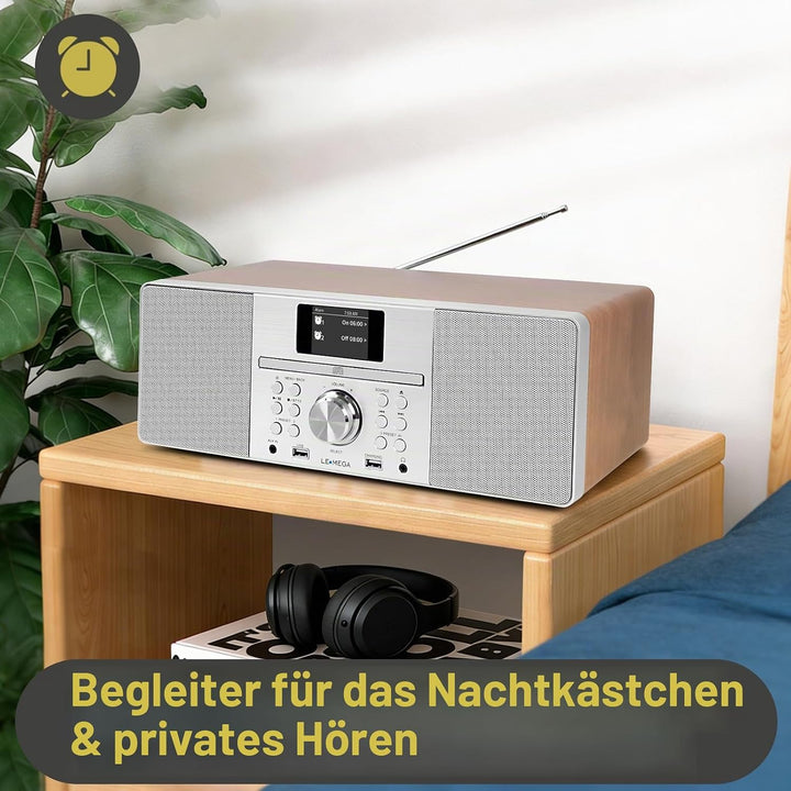 LEMEGA MSY1P All-In-One Musiksystem,CD-Player,DAB/DAB+ und FM Digitalradio,Bluetooth Lautsprecher,20
