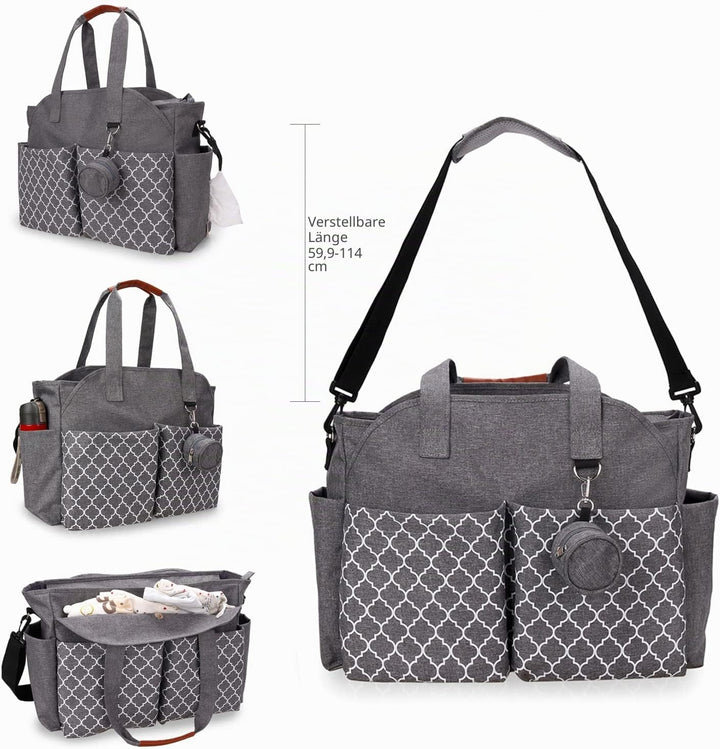 Wickeltasche Tote Baby Wickeltasche Grosse Babytaschen für Mama mit Wickelstation Multifunktions Rei