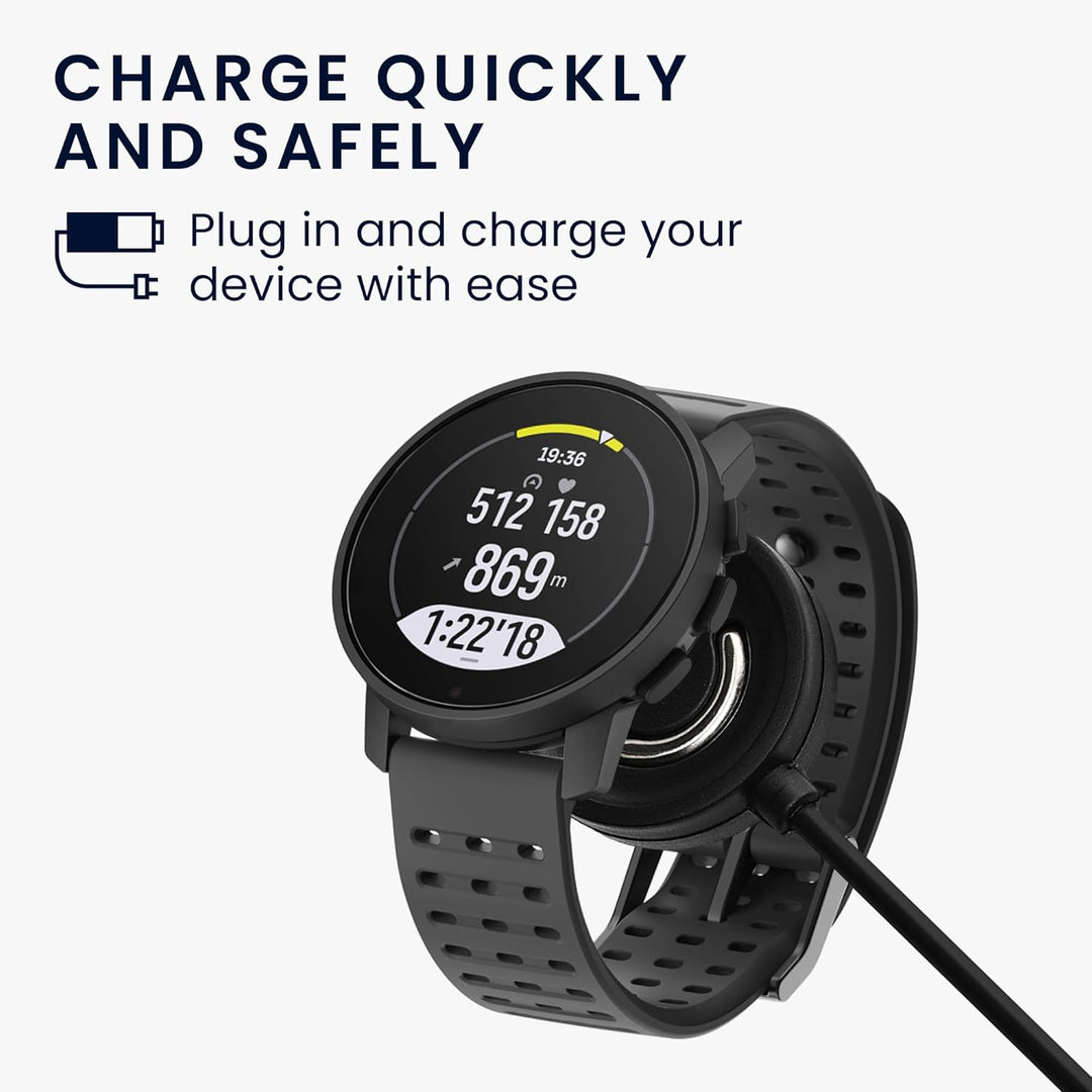kwmobile USB Kabel Charger kompatibel mit Suunto Peak 9 Ladekabel - Smart Watch Ersatzkabel - Fitnes