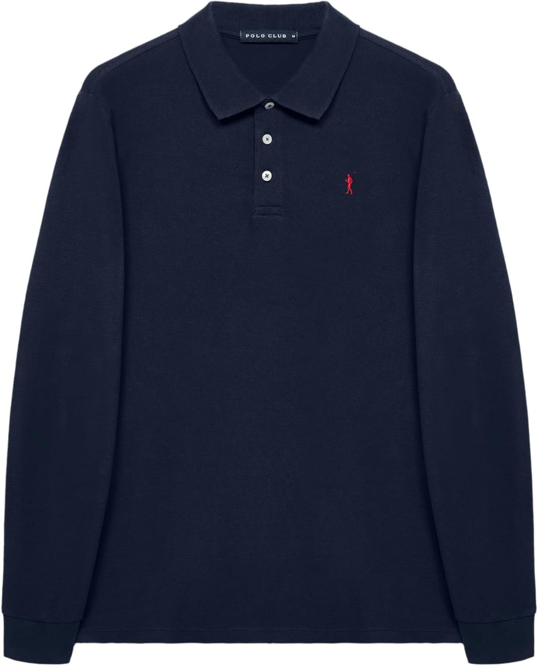 Polo Club Herren Poloshirt Kurzarm Regular Fit Baumwolle Männer Polohemd Longsleeve S Blau Navy, S B