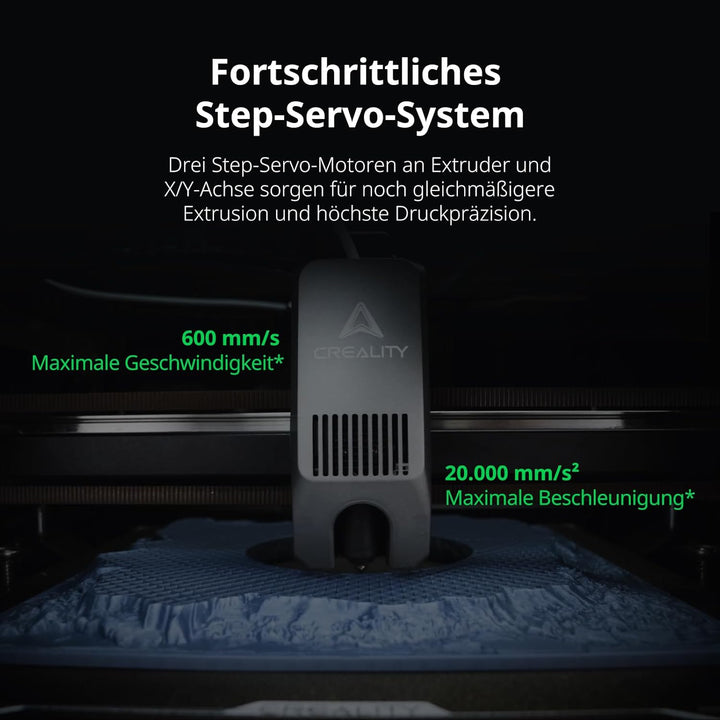 Creality K2 (A) 3D-Drucker, bis 600 mm/s Hochgeschwindigkeitsdruck, AI-Kamera für Druckfehlererkennu