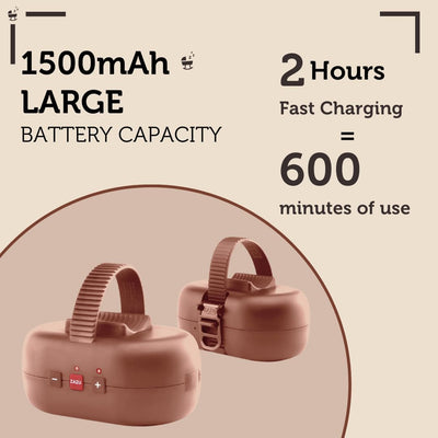 ZAZU Robby Kinderwagenschaukler - Automat. Babywippe, Verstellbare Stärke, 40-Min Timer, Babyschreis