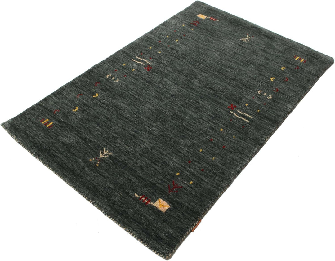 RugVista Gabbeh Loom Frame, Teppich, Gabbeh, 160 x 100 cm, Rechteckig, Niedriger Stapel, Wohnzimmer,