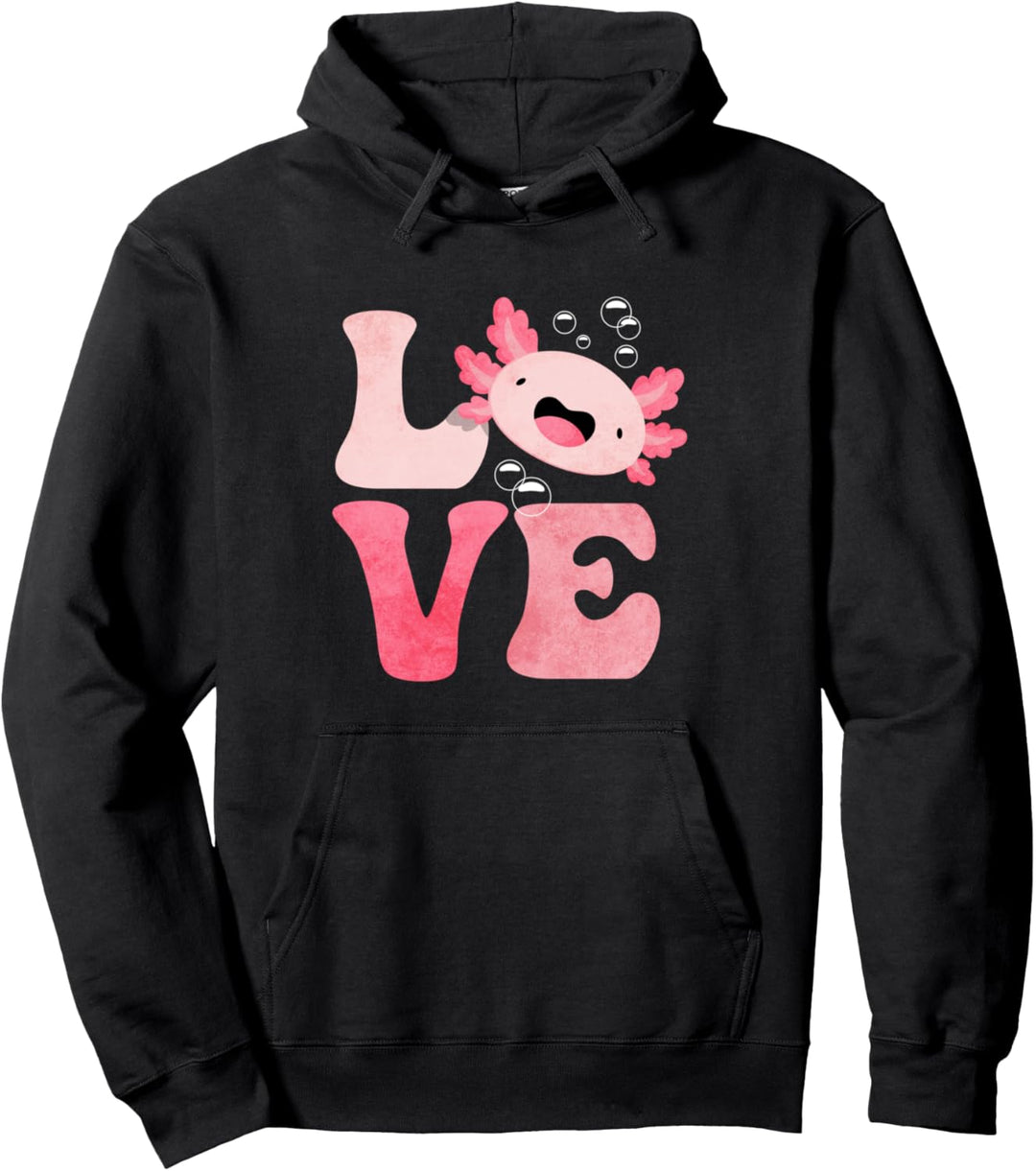 Axolotl LOVE Pullover Hoodie