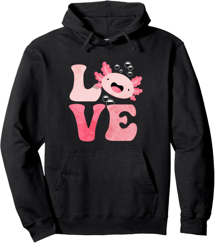 Axolotl LOVE Pullover Hoodie