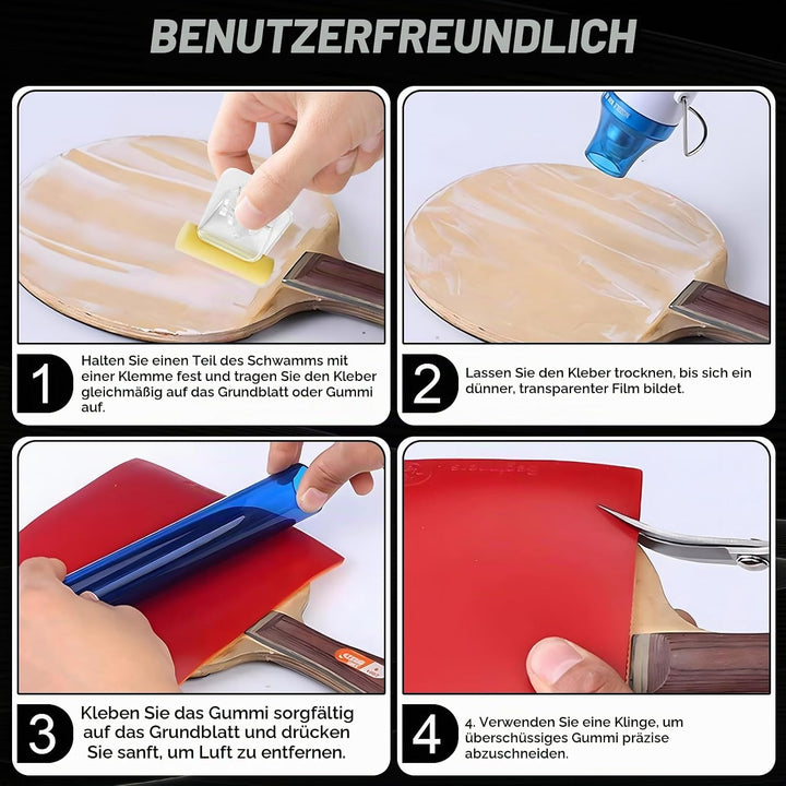 Tischtennis Kleber, Belagkleber für Tischtennisschläger, Kleber für Tischtennisschläger Belag, Schne