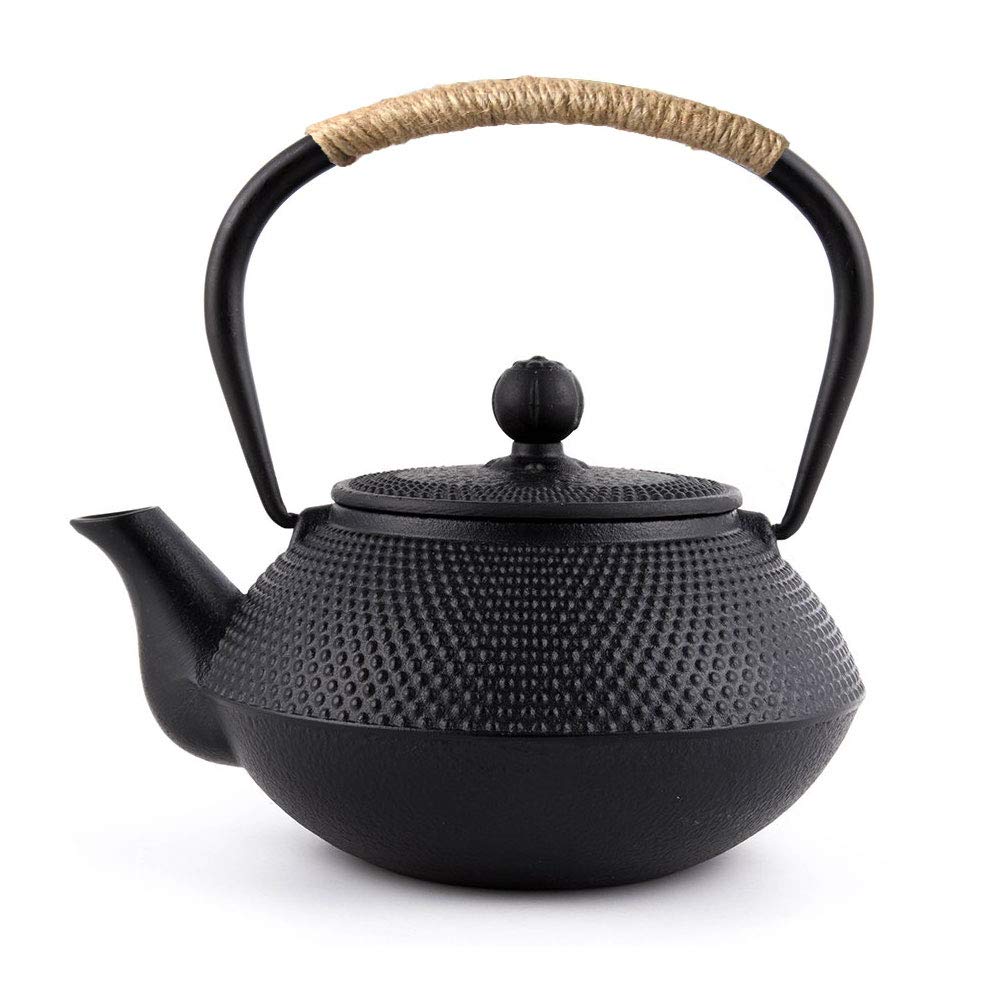 Webao Japanische Teekanne Gusseisen mit Edelstahl Teesieb Teekessel für Losen Tee 0.8L 800ml Sterne