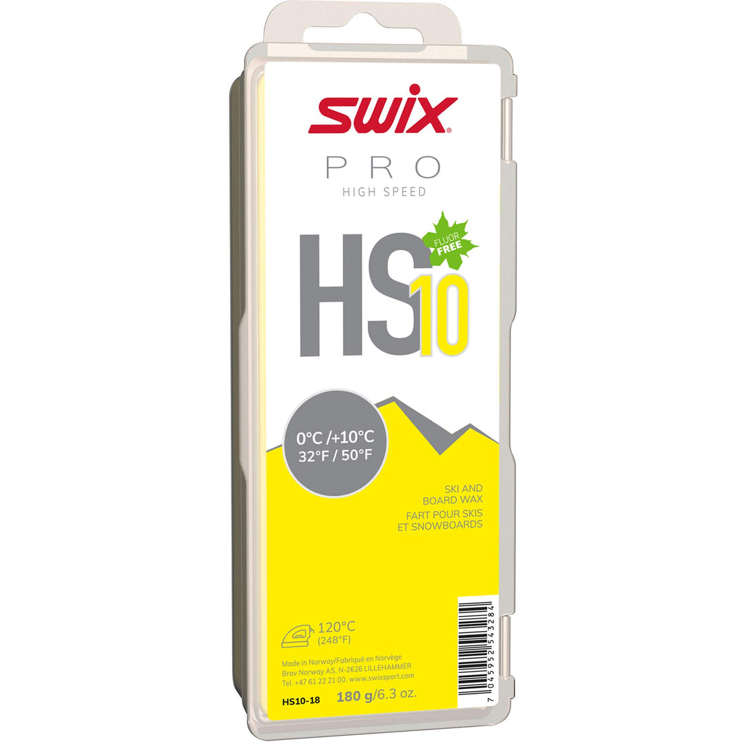SWIX Rennwachs "High Speed" HS 10 YELLOW - 180g