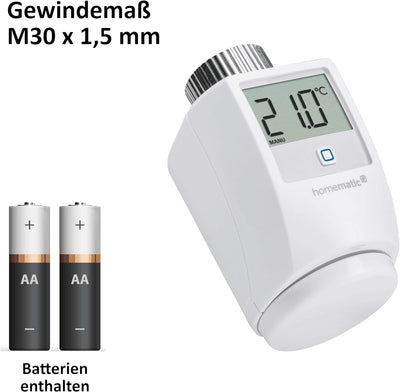 Homematic IP Funk Heizungssteuerung zur Einzelraumregelung mit App. Inhalt: Access Point, 4 Funk Hei