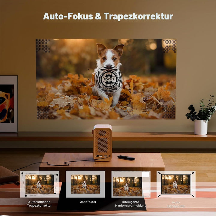 Caydo P1 Zeichen-Beamer mit exklusiver Zeichen-App für Künstler, tragbarer Autofokus &amp; Keystone LED-