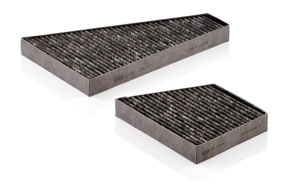 MANN-FILTER CUK 35 000-2 Innenraumfilter – Kabinenluftfilter Satz (2er Set) – Für PKW