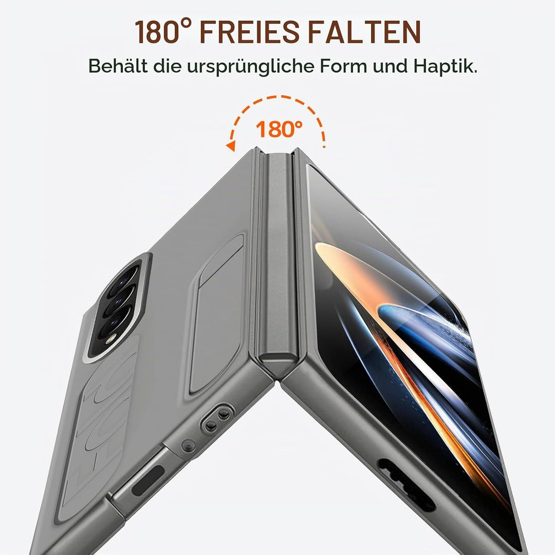 NINKI Kompatibel mit Samsung Galaxy Z Fold 4 Ständer Hülle mit eingebautem Displayschutz Samsung Z f