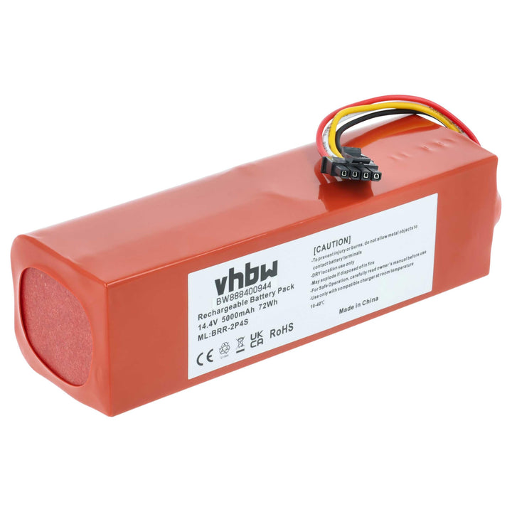 vhbw Akku kompatibel mit Xiaomi Roborock S4 MAX S4E52-00, Q Revo QR52-00, S4 MAX S4E52-00 Rubys-L Sa