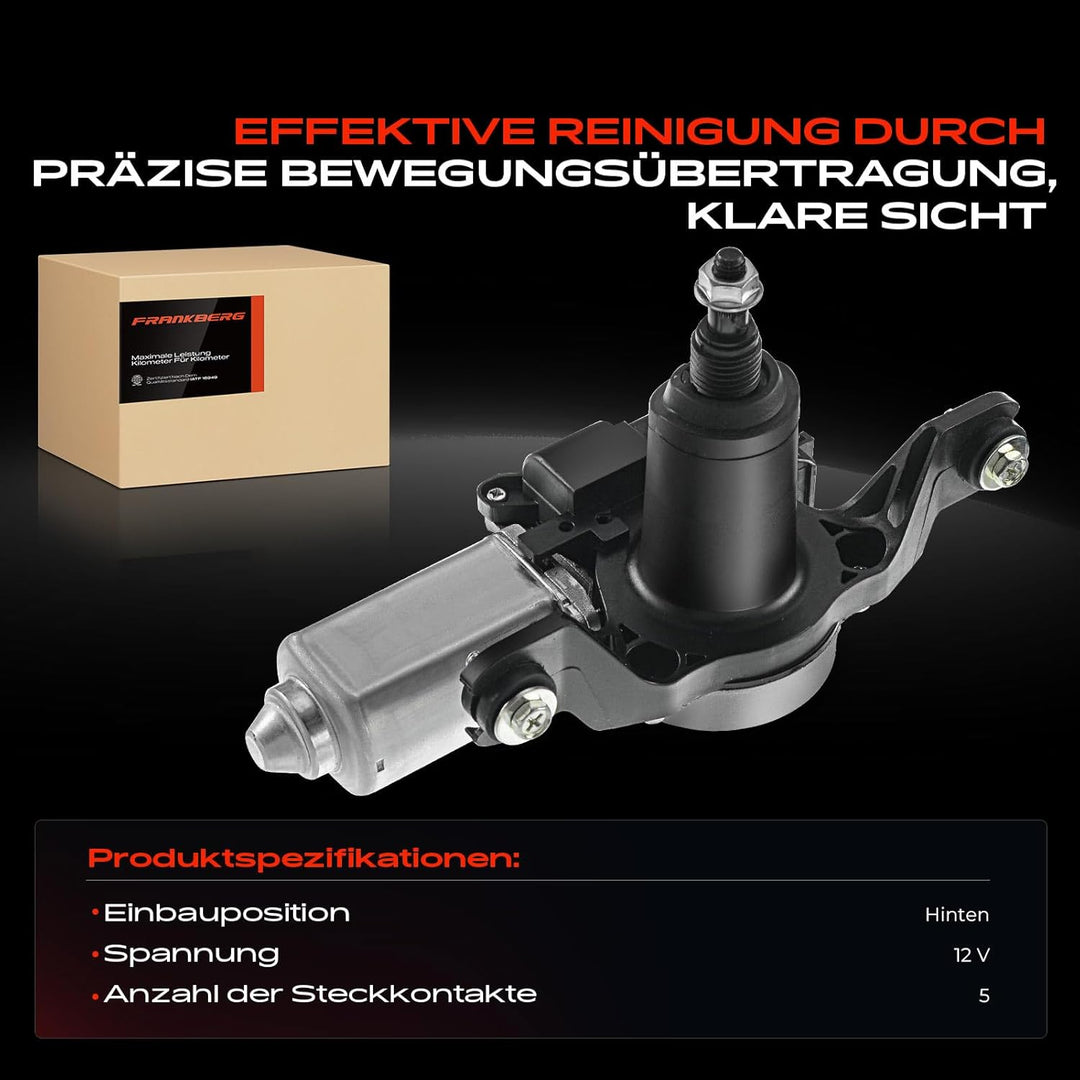 Frankberg 1x Wischermotor Hinten Links oder Rechts Kompatibel mit Grand Cherokee III WH 3.0L-6.1L 20